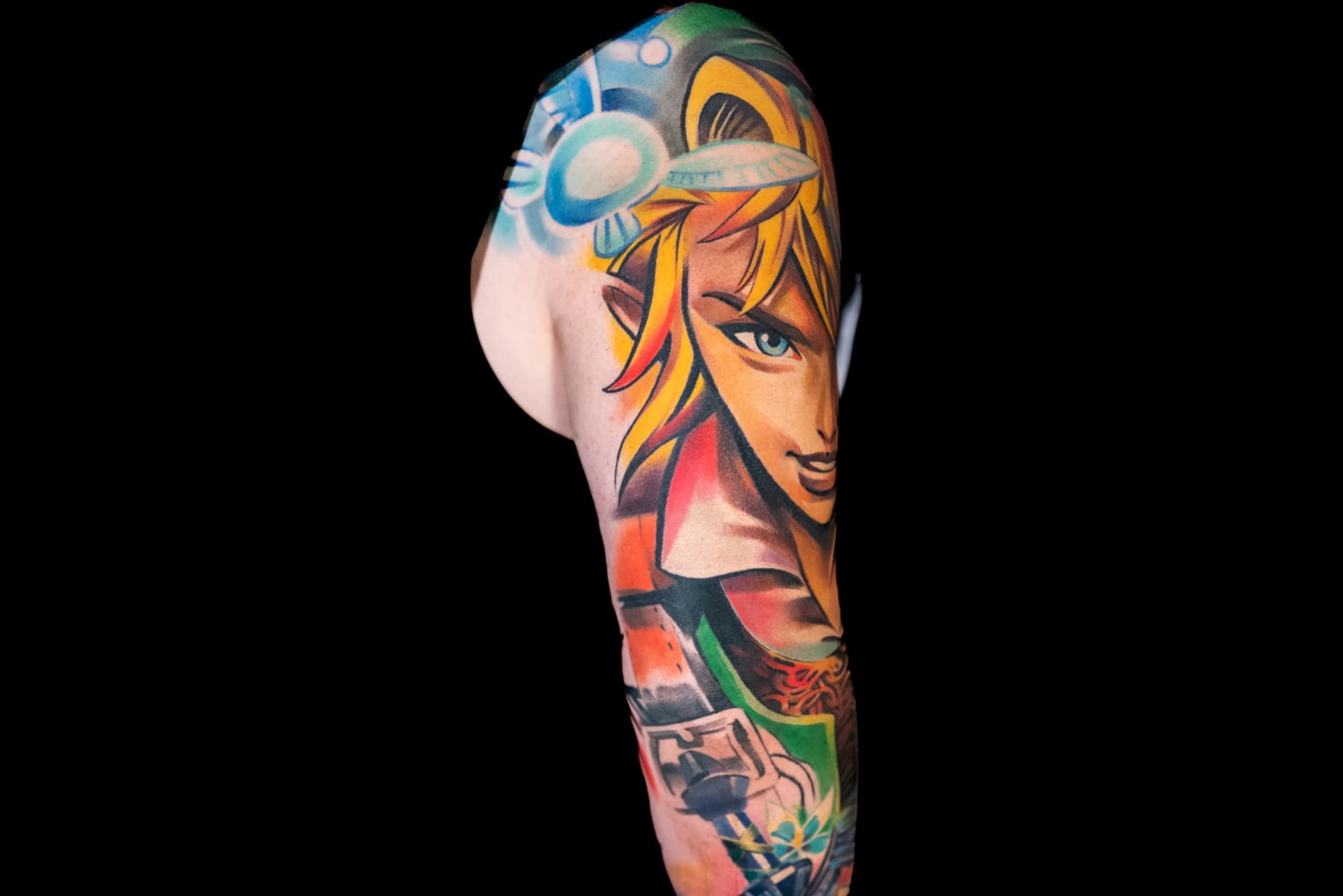 Healed Tattoo representing Link