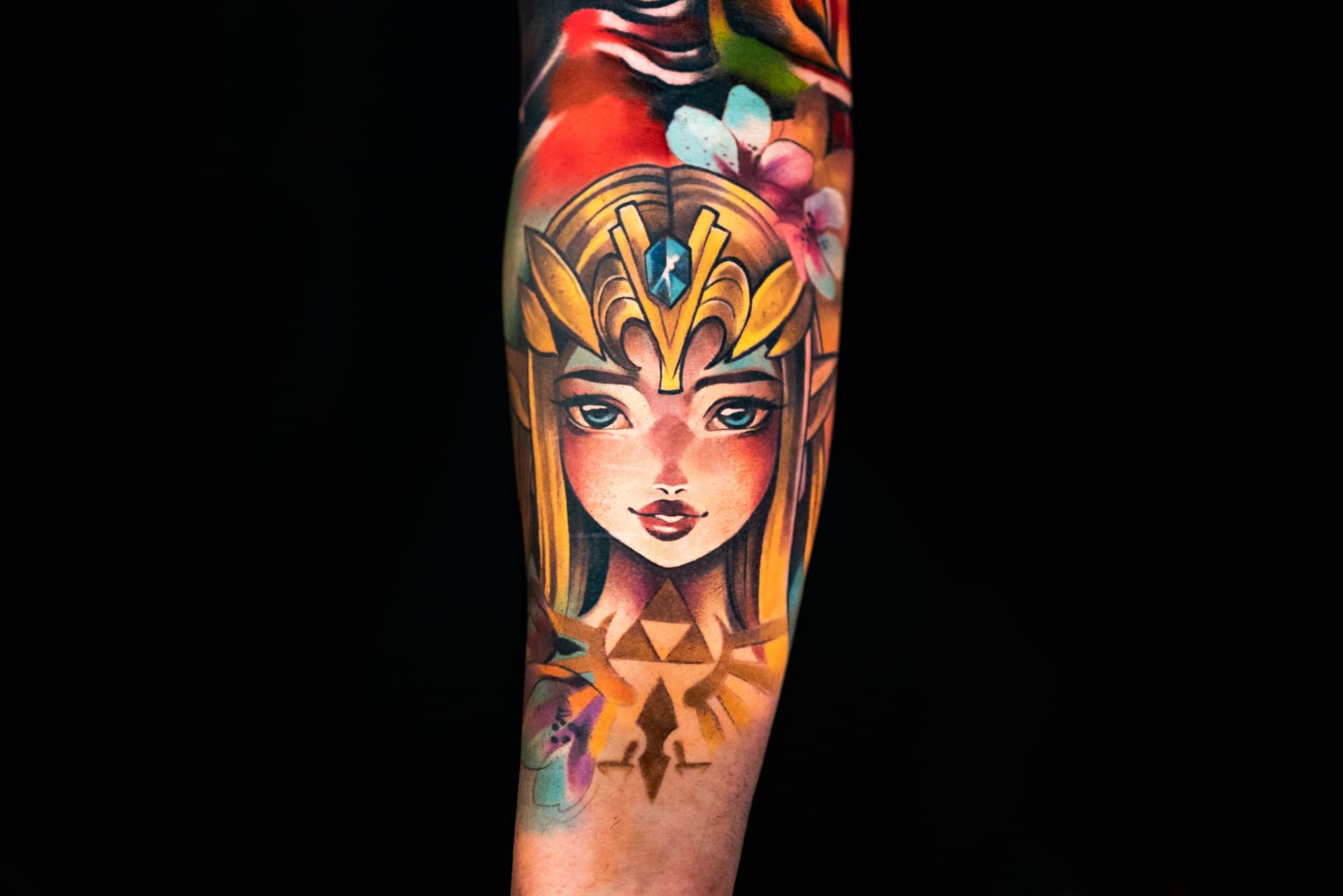 Healed Tattoo representing Zelda