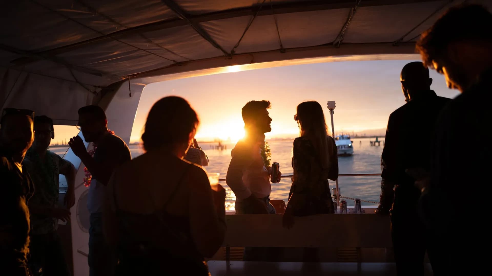 Boat Party in Venice Lagoon