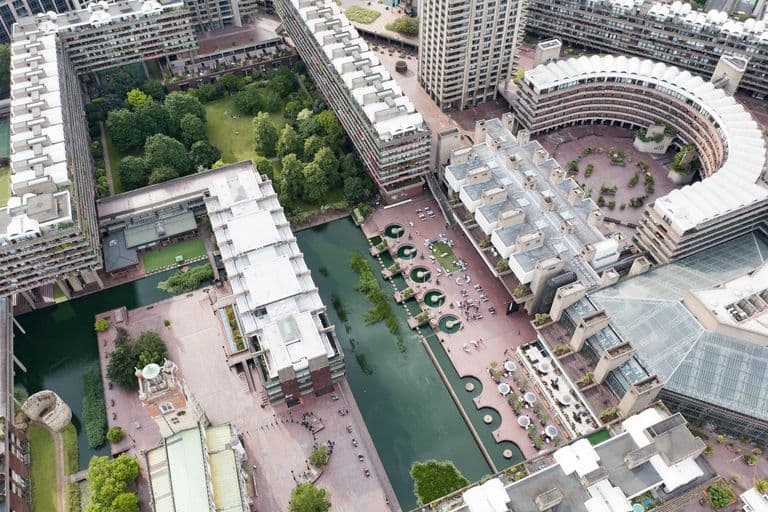 Barbican Estate, brutalism architecture, Cultural and music center